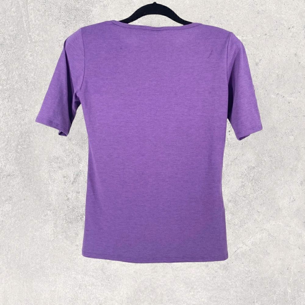 LulaRoe Gigi Fitted Top Purple Tee Shirt Size Small - Picture 5 of 8